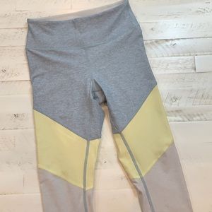 OUTDOOR VOICES Blue Yellow Gray Leggings XS